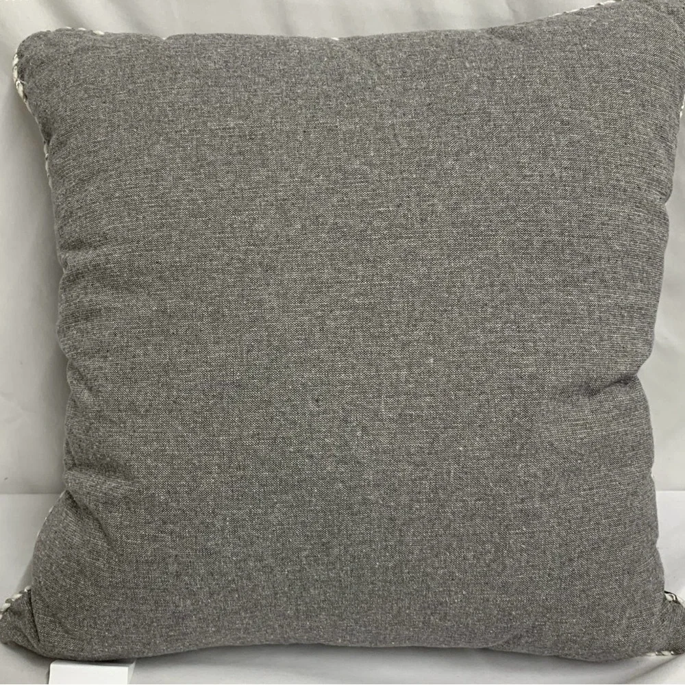 NEW Black Beaded Skull and Crossbones Decorative Halloween Rhinestone Pillow